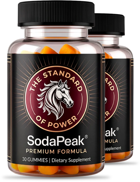 SodaPeak 2 bottle starter package — 60 day supply of male vitality gummys